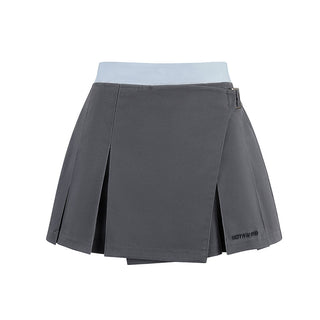 [NAWS] Irregular Stitching Pleated Skirt