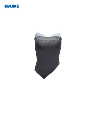 [NAWS] Cotton Waist-tightening Tube Top