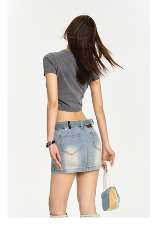[NAWS] Embroidered  Short Sleeves T-Shirt