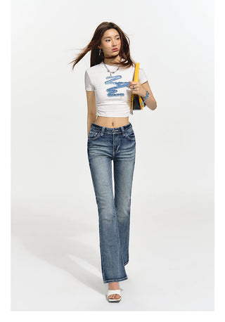 [NAWS] Embroidered  Short Sleeves T-Shirt