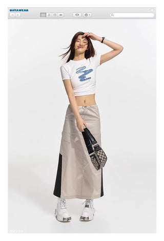 [NAWS] Embroidered  Short Sleeves T-Shirt