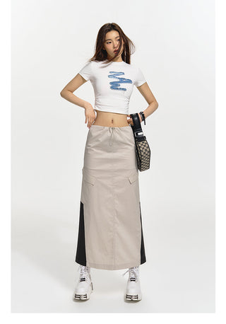 [NAWS] Embroidered  Short Sleeves T-Shirt