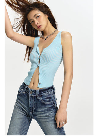 [NAWS] Knitted Wool Cardigan Vest