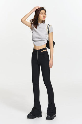 [NAWS] Curved hem slim top