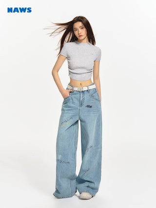 [NAWS] Curved hem slim top