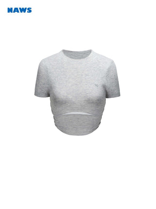 [NAWS] Curved hem slim top