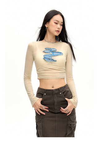 [NAWS] Elastic Waist Long Sleeve T-shirt