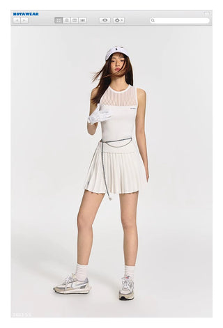[NAWS] Knitted vest skirt suit