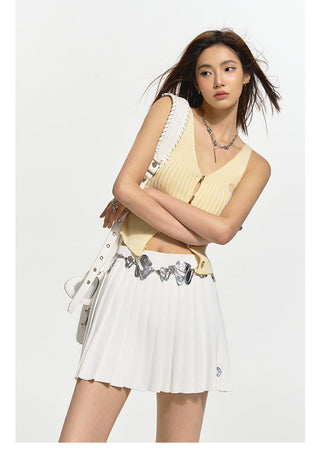 [NAWS] Knitted vest skirt suit