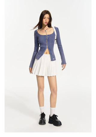 [NAWS] Knitted vest skirt suit