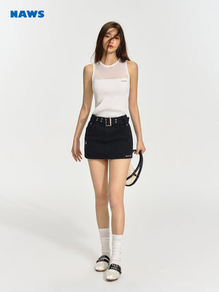 [NAWS] Knitted vest skirt suit