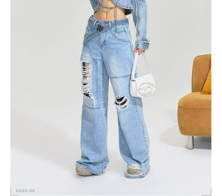 [NAWS] Heavy wear straight torn jeans