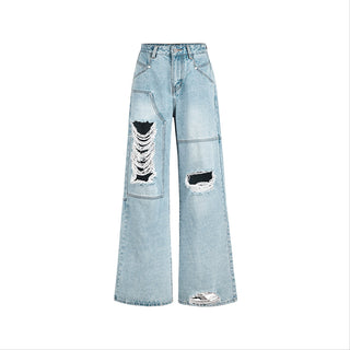 [NAWS] Heavy wear straight torn jeans