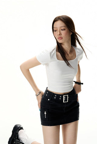 [NAWS] Denim Anti-Exposure Shorts