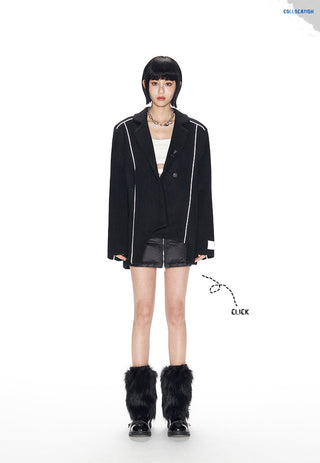 [NAWS] 3M reflective tape wool suit jacket