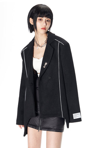 [NAWS] 3M reflective tape wool suit jacket