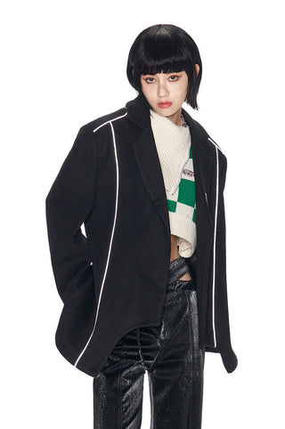[NAWS] 3M reflective tape wool suit jacket