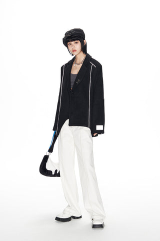 [NAWS] 3M reflective tape wool suit jacket