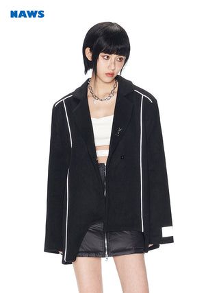 [NAWS] 3M reflective tape wool suit jacket
