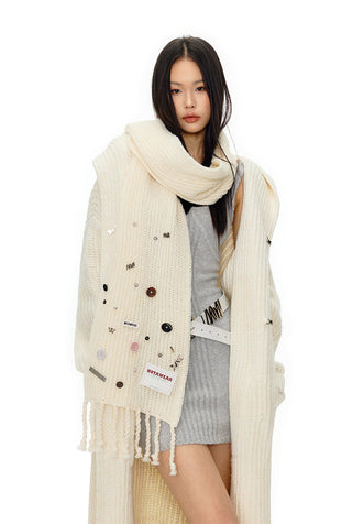 [NAWS] Hand-made crochet tassel scarf