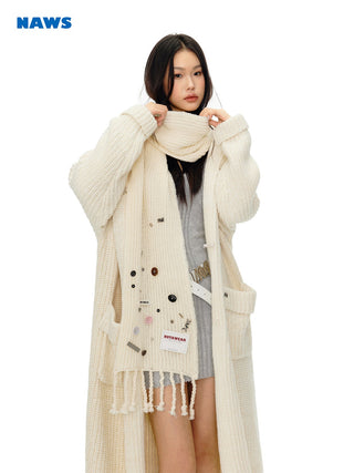 [NAWS] Hand-made crochet tassel scarf