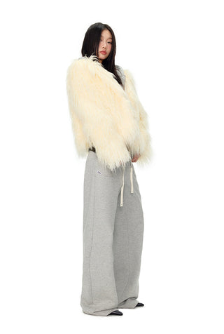 [NAWS] Folded collar fur coat