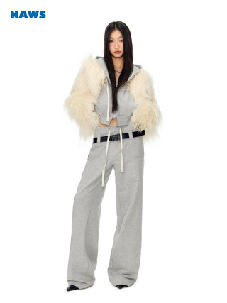 [NAWS] Cotton elastic waist sweatpants