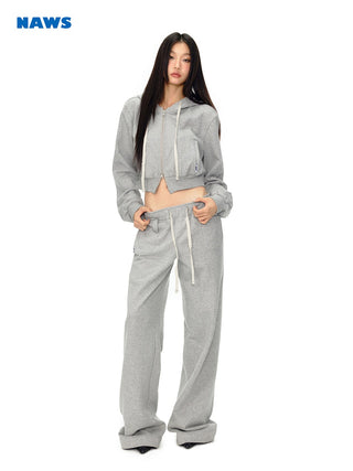 [NAWS] Cotton elastic waist sweatpants