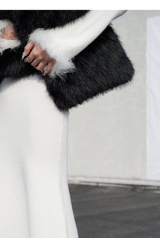 [NAWS] Fox fur cushion lumbar pillow