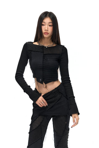 [NAWS] Patchwork knitted jacquard suit