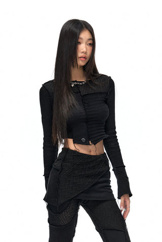 [NAWS] Patchwork knitted jacquard suit