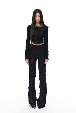 [NAWS] Patchwork knitted jacquard suit