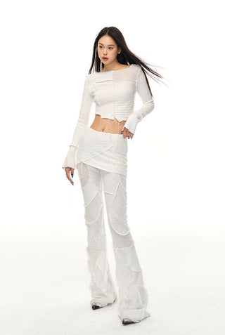 [NAWS] Patchwork knitted jacquard suit