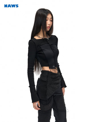[NAWS] Patchwork knitted jacquard suit