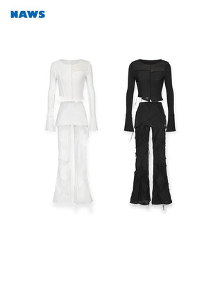 [NAWS] Patchwork knitted jacquard suit
