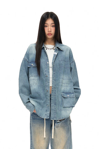 [NAWS] Oversized denim shirt