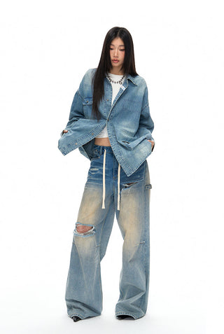[NAWS] Oversized denim shirt