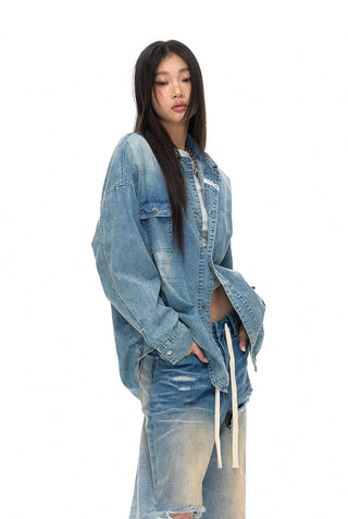 [NAWS] Oversized denim shirt