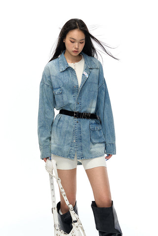 [NAWS] Oversized denim shirt