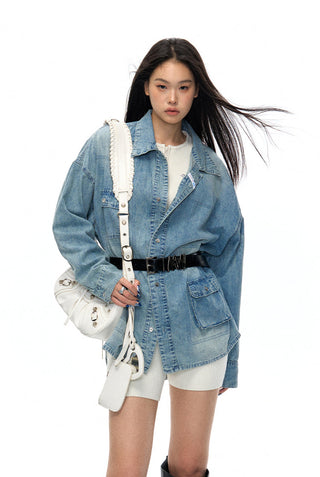 [NAWS] Oversized denim shirt
