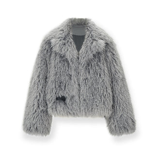 [NAWS] Lapel Short Fur Jacket