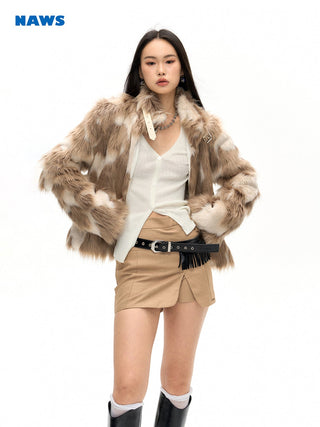 [NAWS] Distressed tassel leather belt