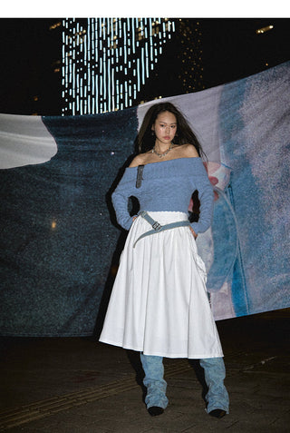 [NAWS] High waist umbrella skirt