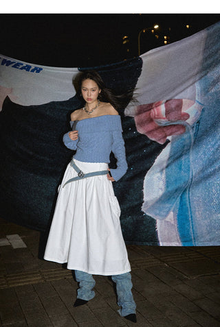 [NAWS] High waist umbrella skirt