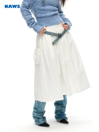[NAWS] High waist umbrella skirt