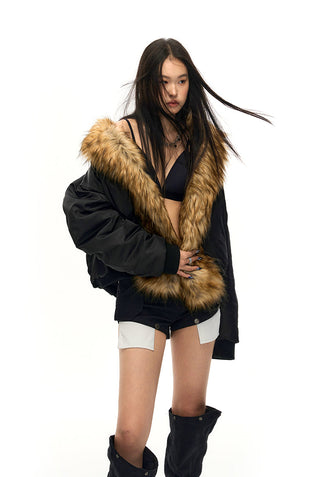 [NAWS] Detachable collar shearling  Denim Jacket