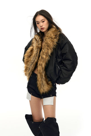 [NAWS] Detachable collar shearling  Denim Jacket