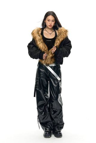 [NAWS] Detachable collar shearling  Denim Jacket