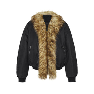 [NAWS] Detachable collar shearling  Denim Jacket