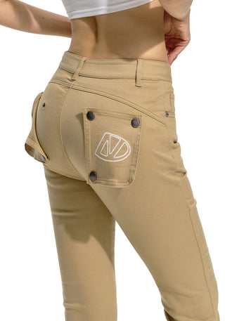 [NAWS] Washed slim-fit flared jeans